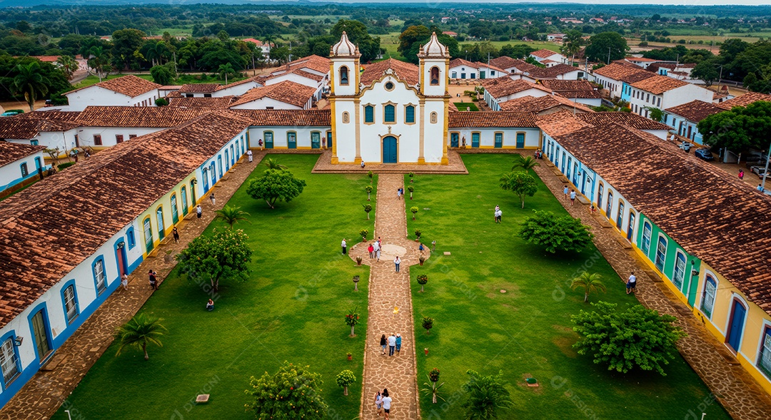 Lindo retrato realista de cidade de Salvador.