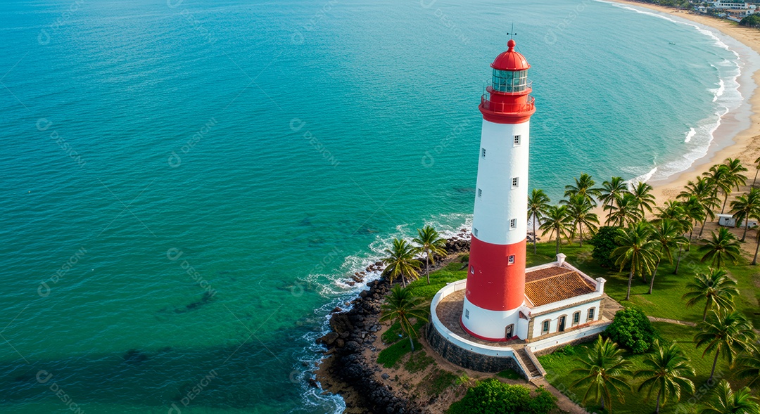 Lindo retrato realista de cidade de Salvador.