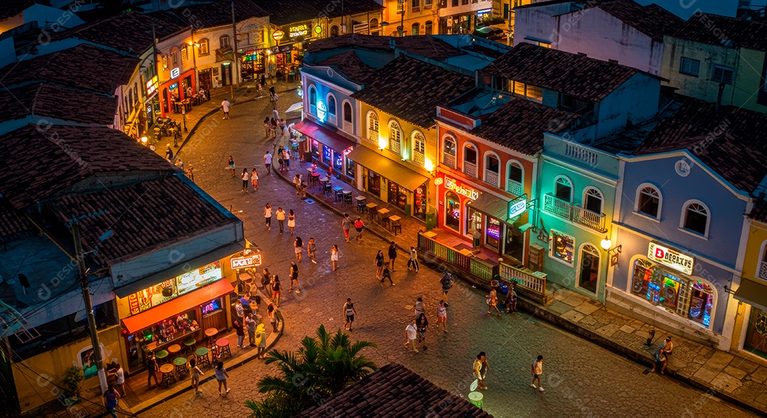 Lindo retrato realista de cidade de Salvador.