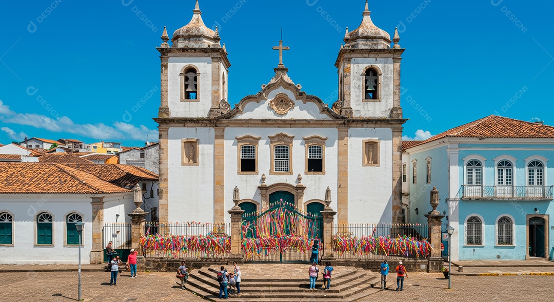 Lindo retrato realista de cidade de Salvador.