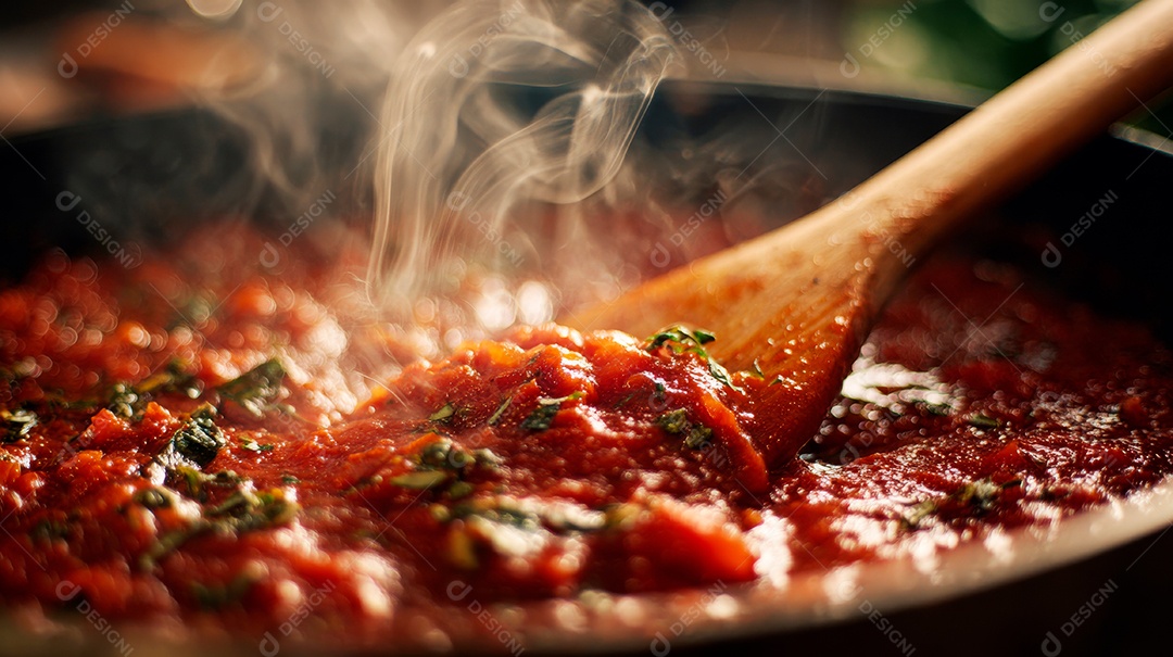 Saborosa macarronada em um prato.