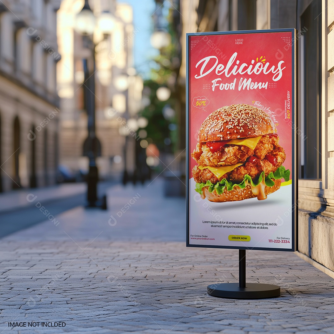 Modelo de Moldura Personalizável PSD Editável