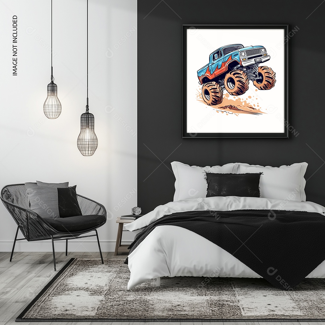 Moldura de Quadro de Parede Mockup PSD