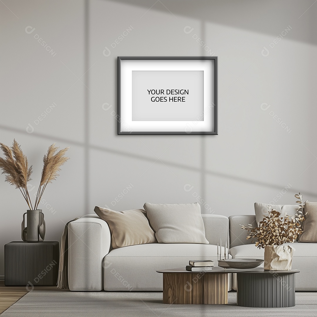 Moldura de Quadro de Parede Mockup PSD