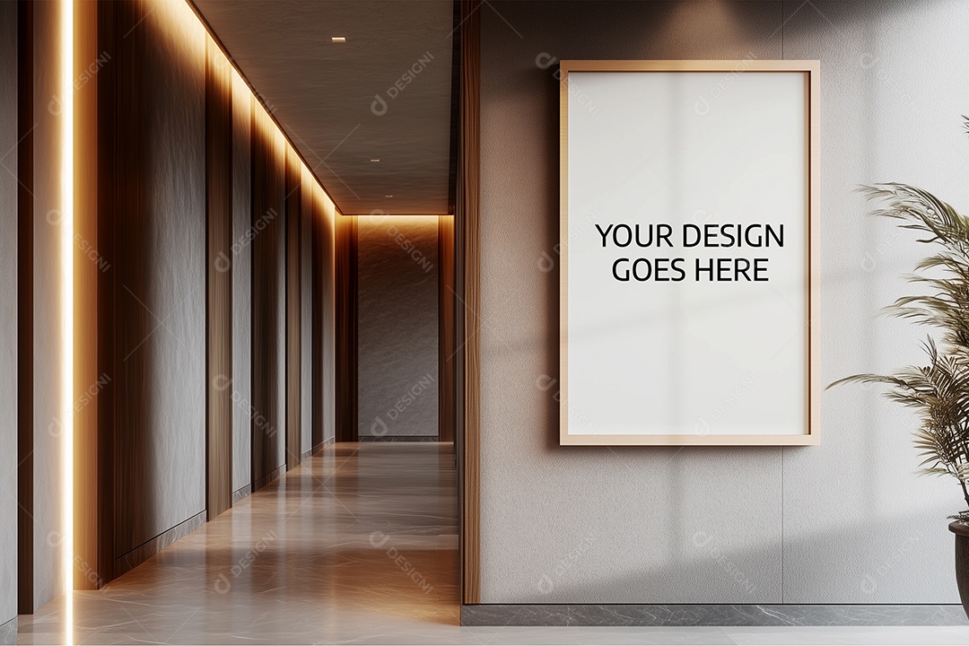 Moldura de Quadro de Parede Mockup PSD