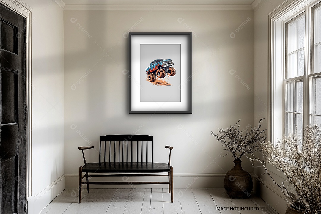 Moldura de Quadro de Parede Mockup PSD