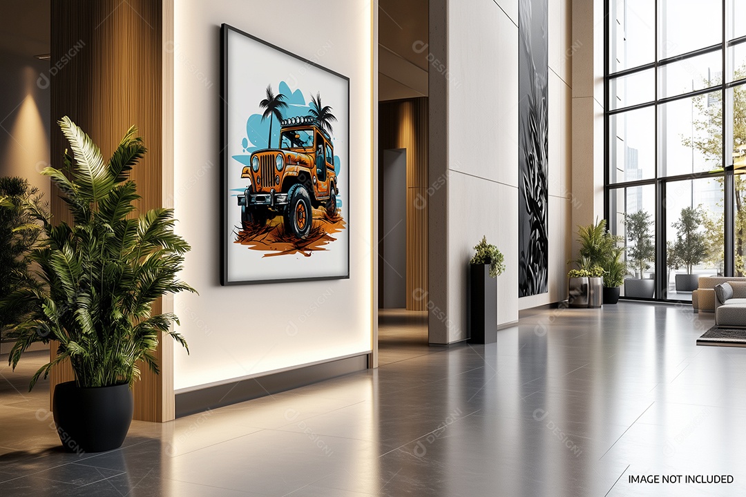 Moldura de Quadro de Parede Mockup PSD