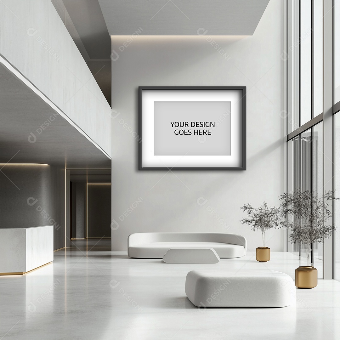 Moldura de Quadro de Parede Mockup PSD