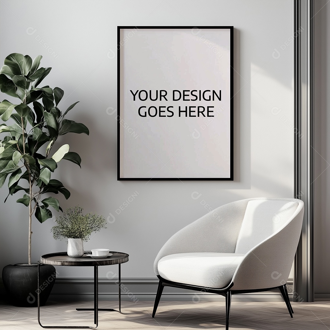 Moldura de Quadro de Parede Mockup PSD