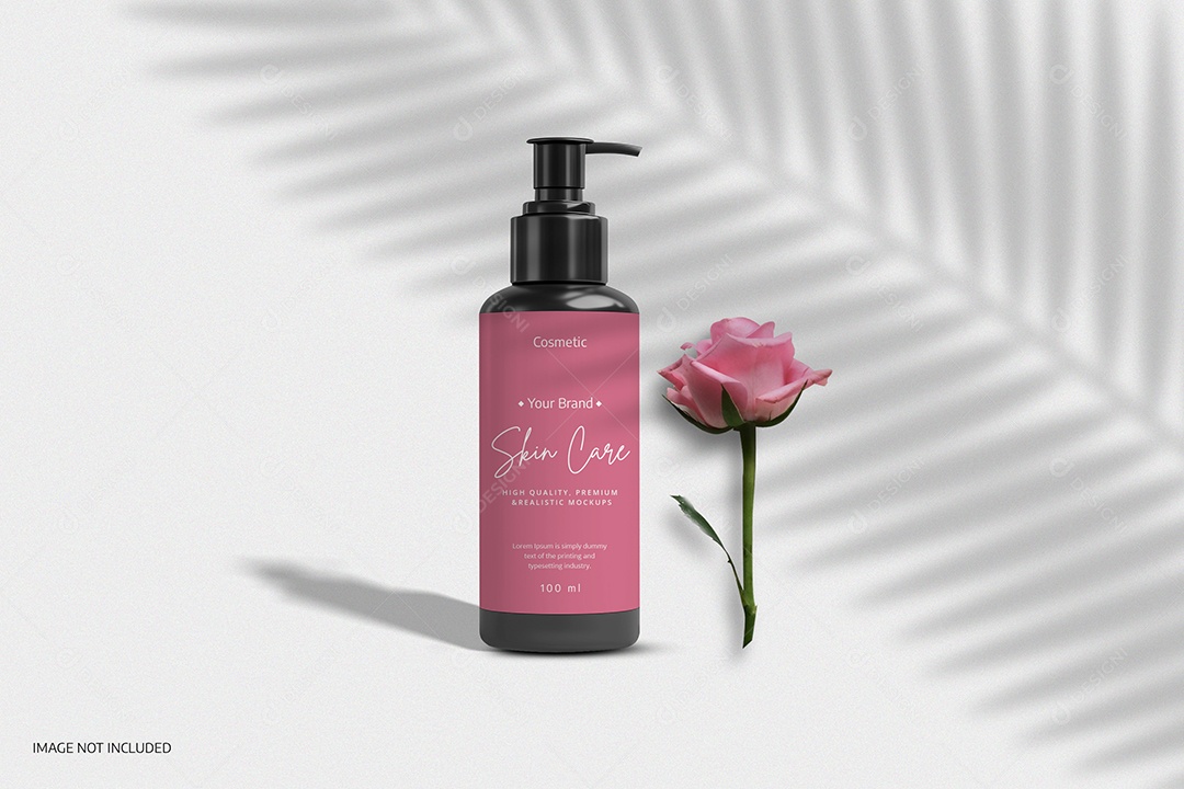 Mockup Frasco de Cosméticos Produtos PSD Editável