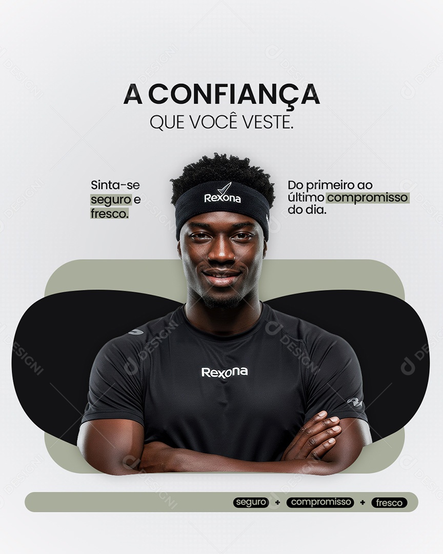 Campanha Publicitária A Confiança que Você Veste Social Media PSD Editável