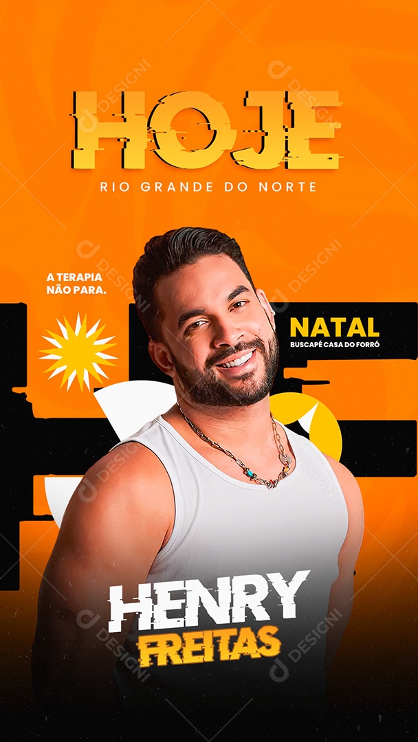 Flyer Story Hoje Rio Grande do Norte Social Media PSD Editável
