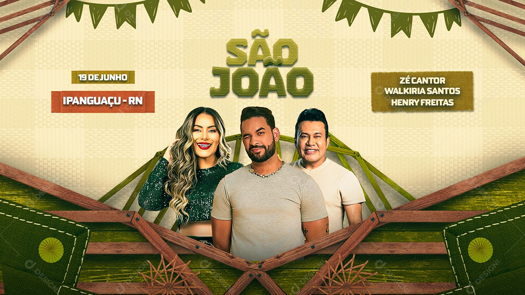 Flyer Banner João Ipanguaçu RN Social Media PSD Editável