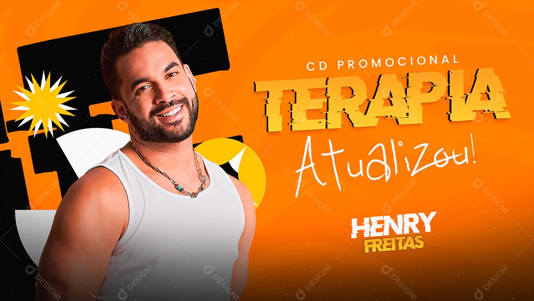 Flyer Banner Terapia Atualizou Henry Freitas Social Media PSD Editável