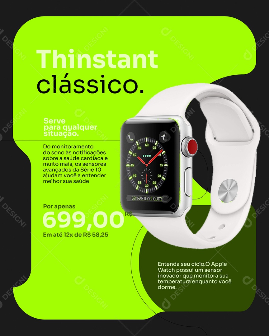 Loja de Eletrônicos Thinstant Clássico Social Media PSD Editável