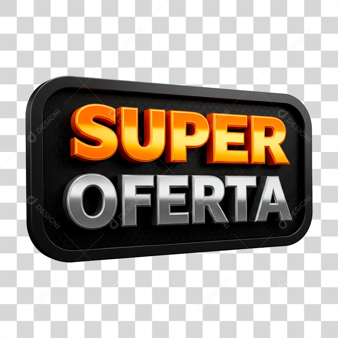 Selo 3D Super Oferta PNG Transparente
