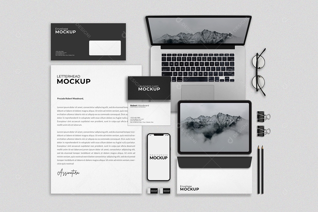 Maquete De Identidade Visual Corporativa PSD Editável