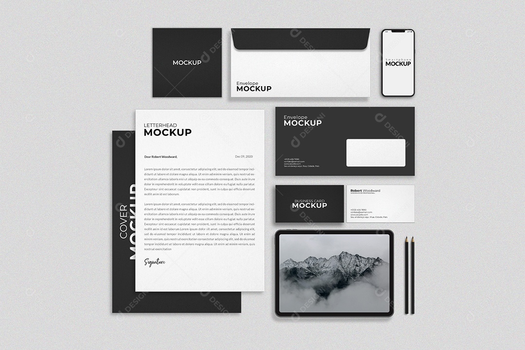 Maquete De Identidade Visual Corporativa PSD Editável