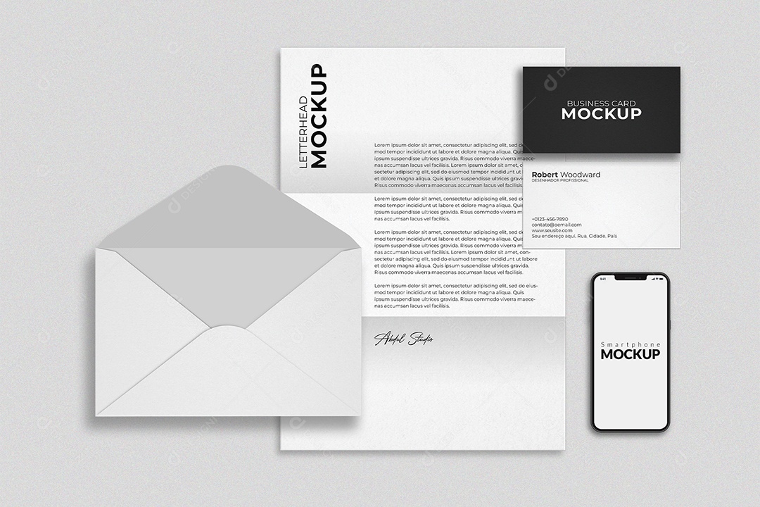 Maquete De Identidade Visual Corporativa PSD Editável