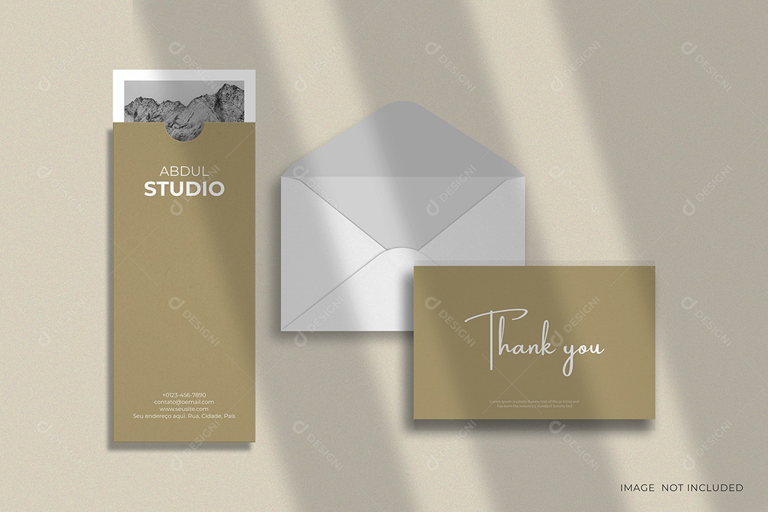 Modelo de Maquete Visual Corporativa PSD Editável