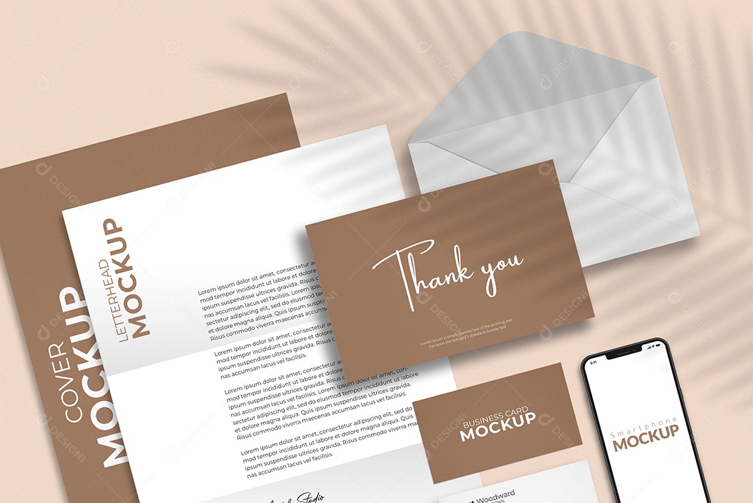 Modelo de Maquete Visual Corporativa PSD Editável