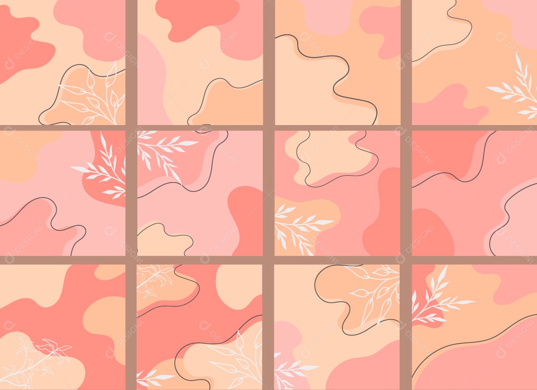 Formas orgânicas abstratas blob molda fundo com cor de tom de terra