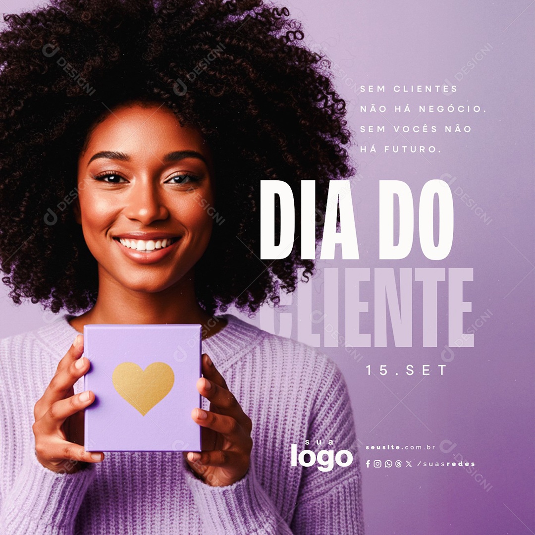 Dia do Cliente 15 de Setembro Social Media PSD Editável