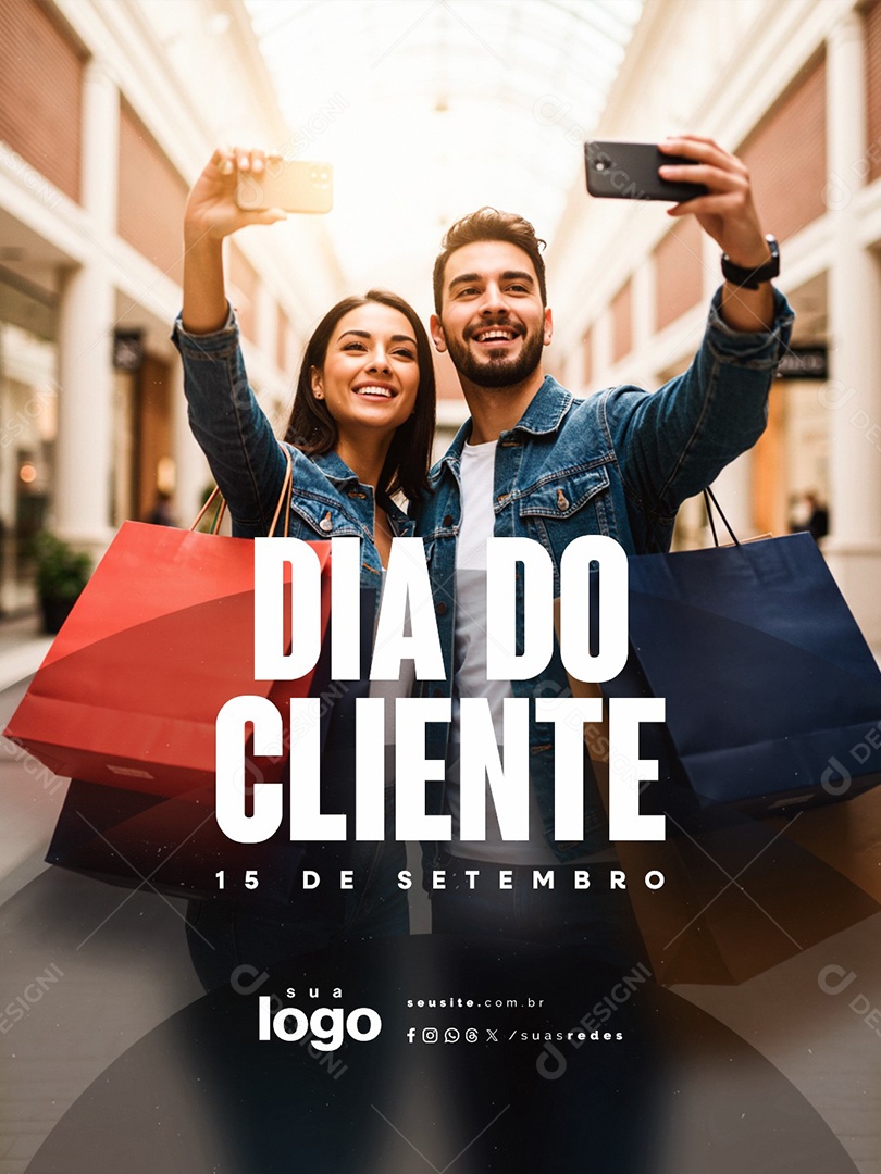 Dia do Cliente 15 de Setembro Social Media PSD Editável