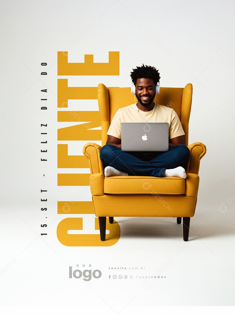 Feliz Dia do Cliente 15 de Setembro Social Media PSD Editável