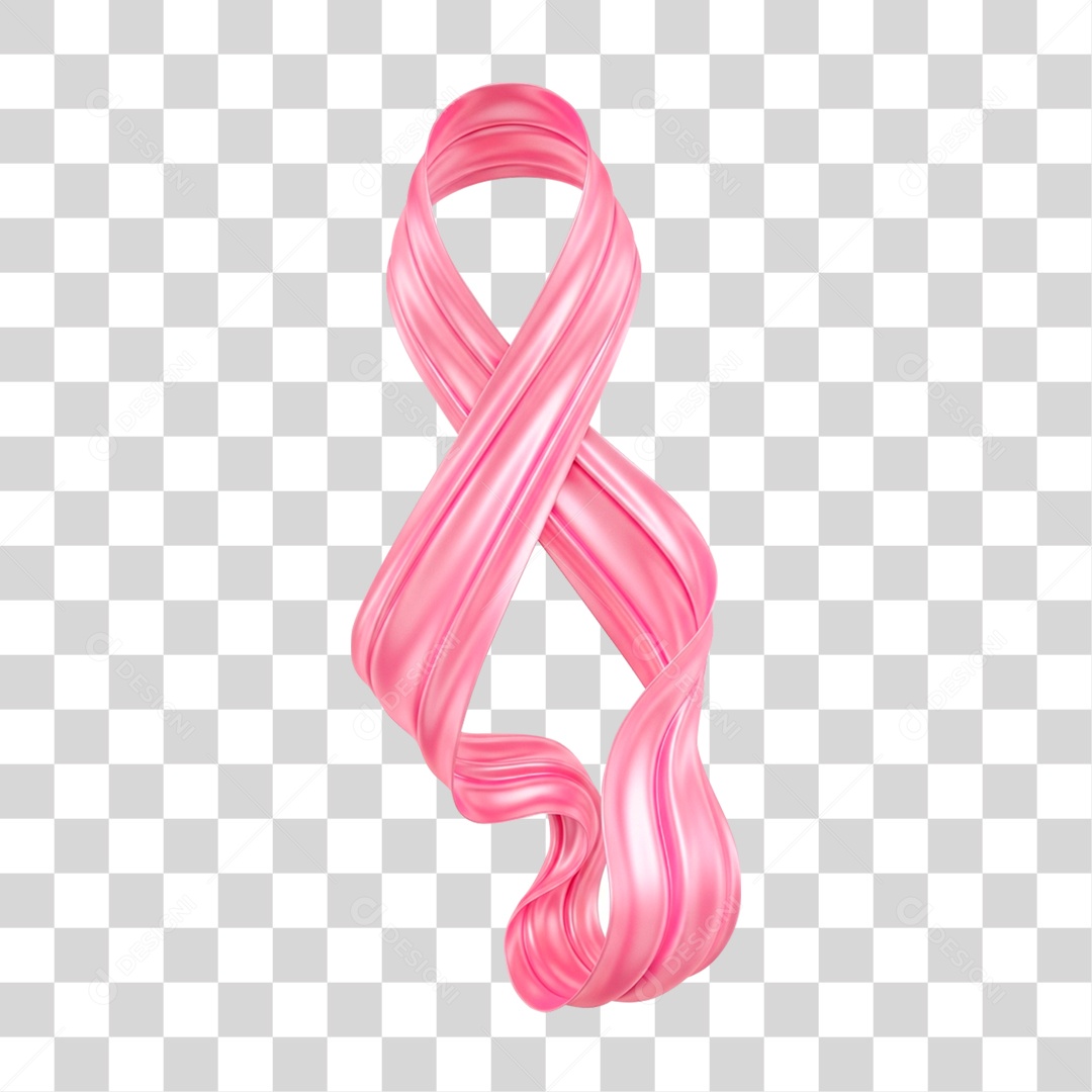 Laço Rosa Outubro Rosa PNG Transparente