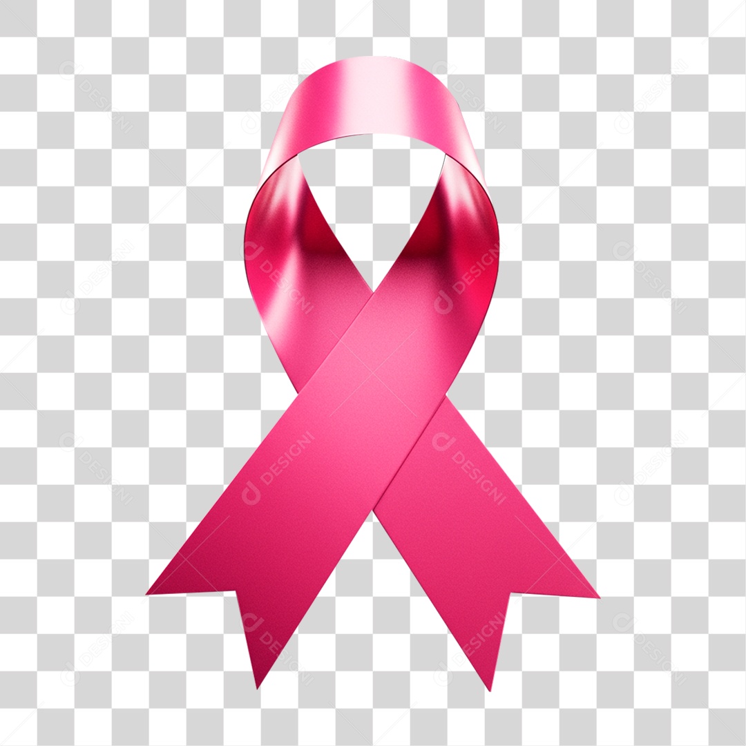 Laço Rosa Outubro Rosa PNG Transparente