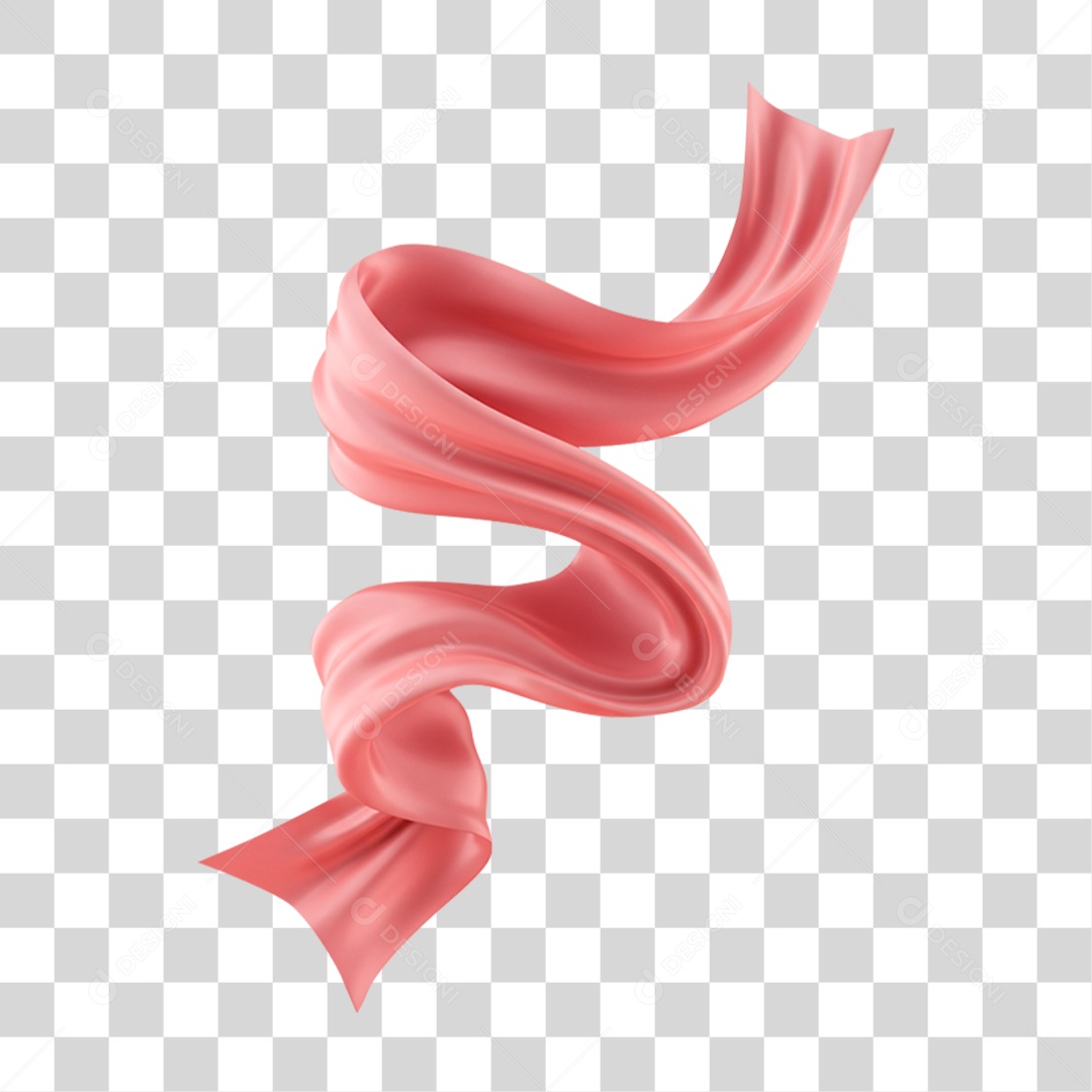 Fita Rosa Outubro Rosa PNG Transparente