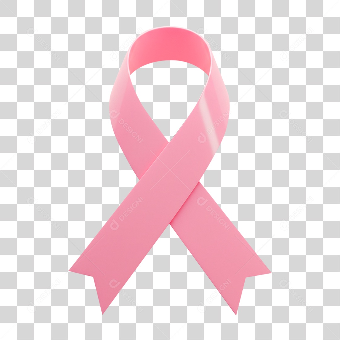 Laço Rosa Outubro Rosa PNG Transparente