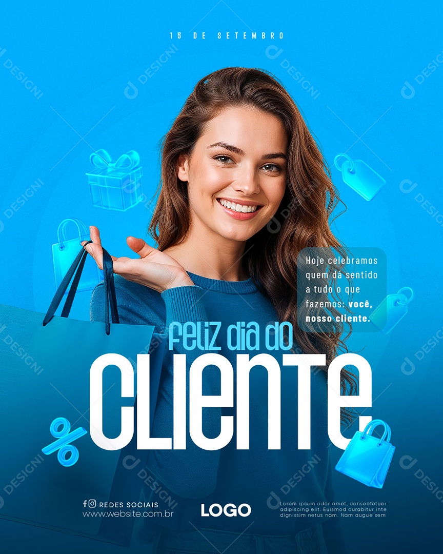Dia Do Cliente 15 de Setembro Social Media PSD Editável