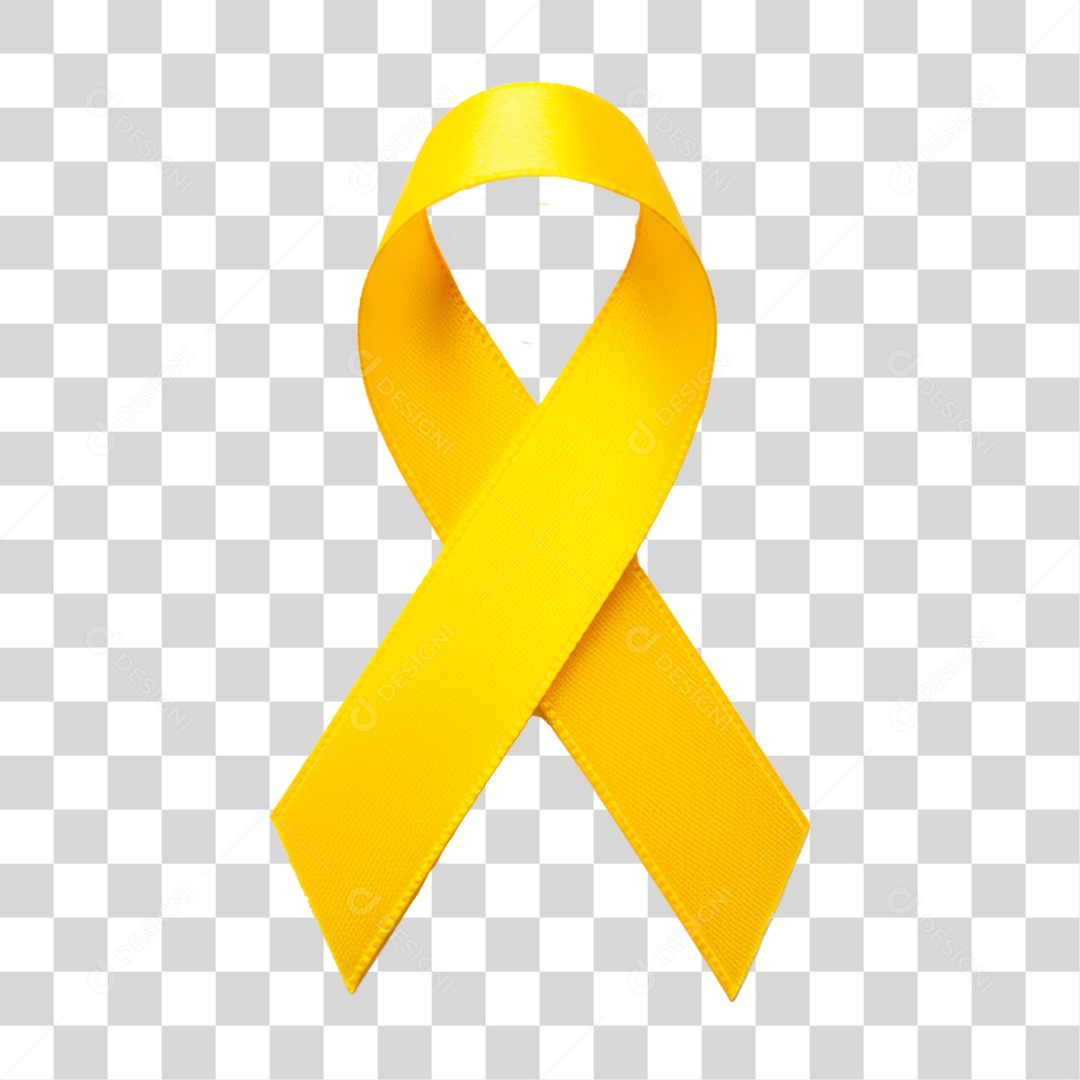 Laço Amarelo PNG Transparente
