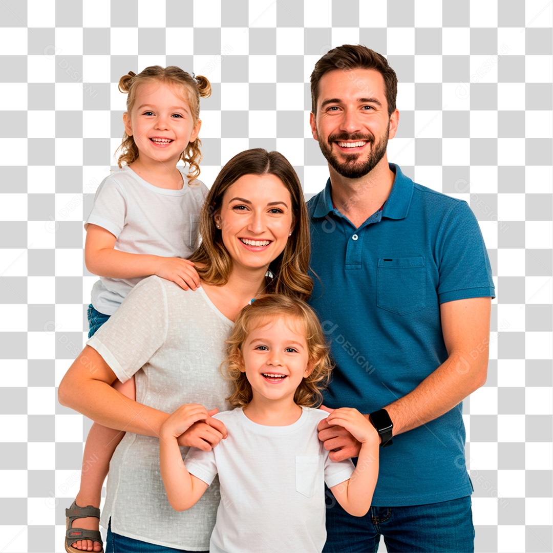 Família Feliz PNG Transparente
