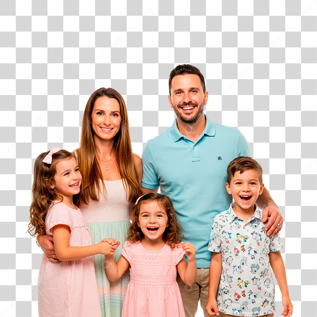 Família Feliz PNG Transparente