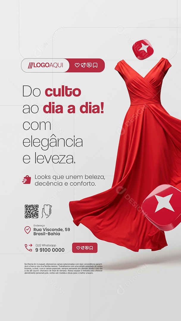 Story Loja Cristã Do Culto ao Dia a Dia Social Media PSD Editável