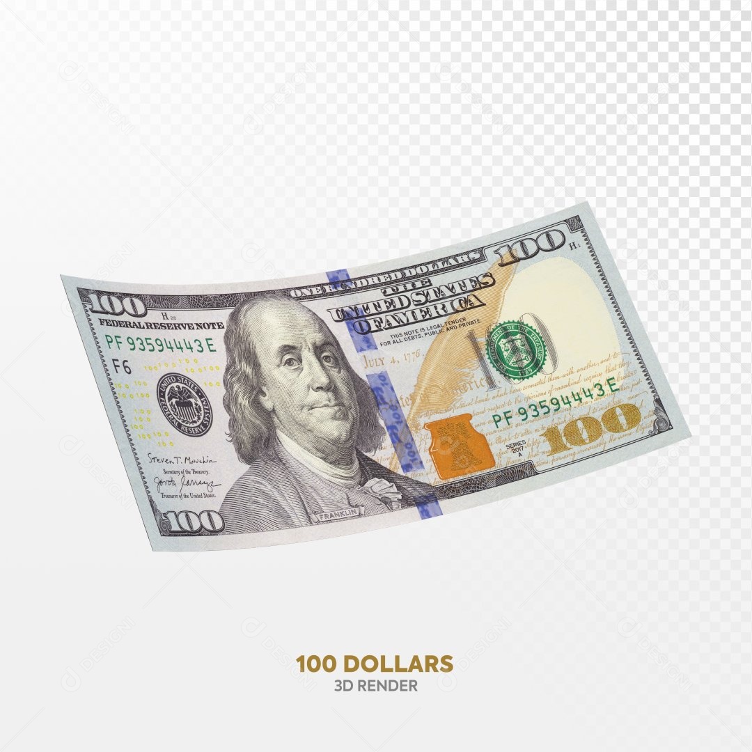 Notas de 100$ Dólares Elemento 3D