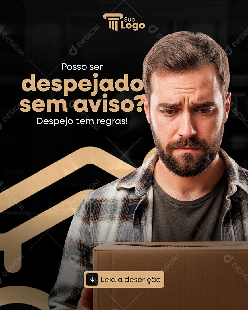 Advocacia Despejado Social Media PSD Editável