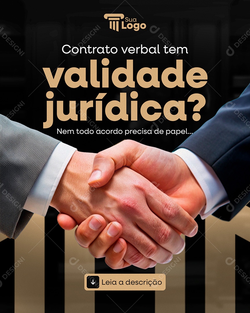 Advocacia Validade Jurídica Social Media PSD Editável