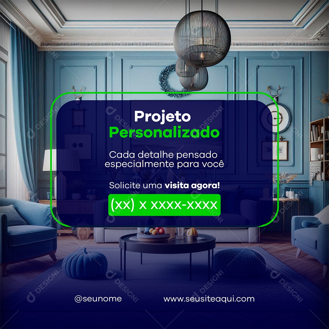 Arquitetura Projetos Personalizados Social Media PSD Editável