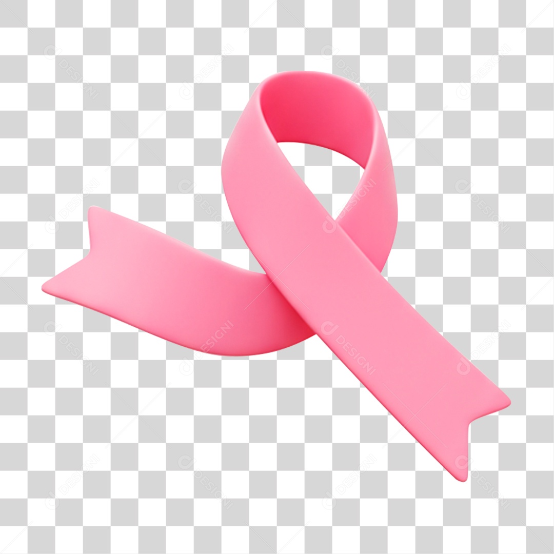 Laço Rosa Outubro Rosa PNG Transparente