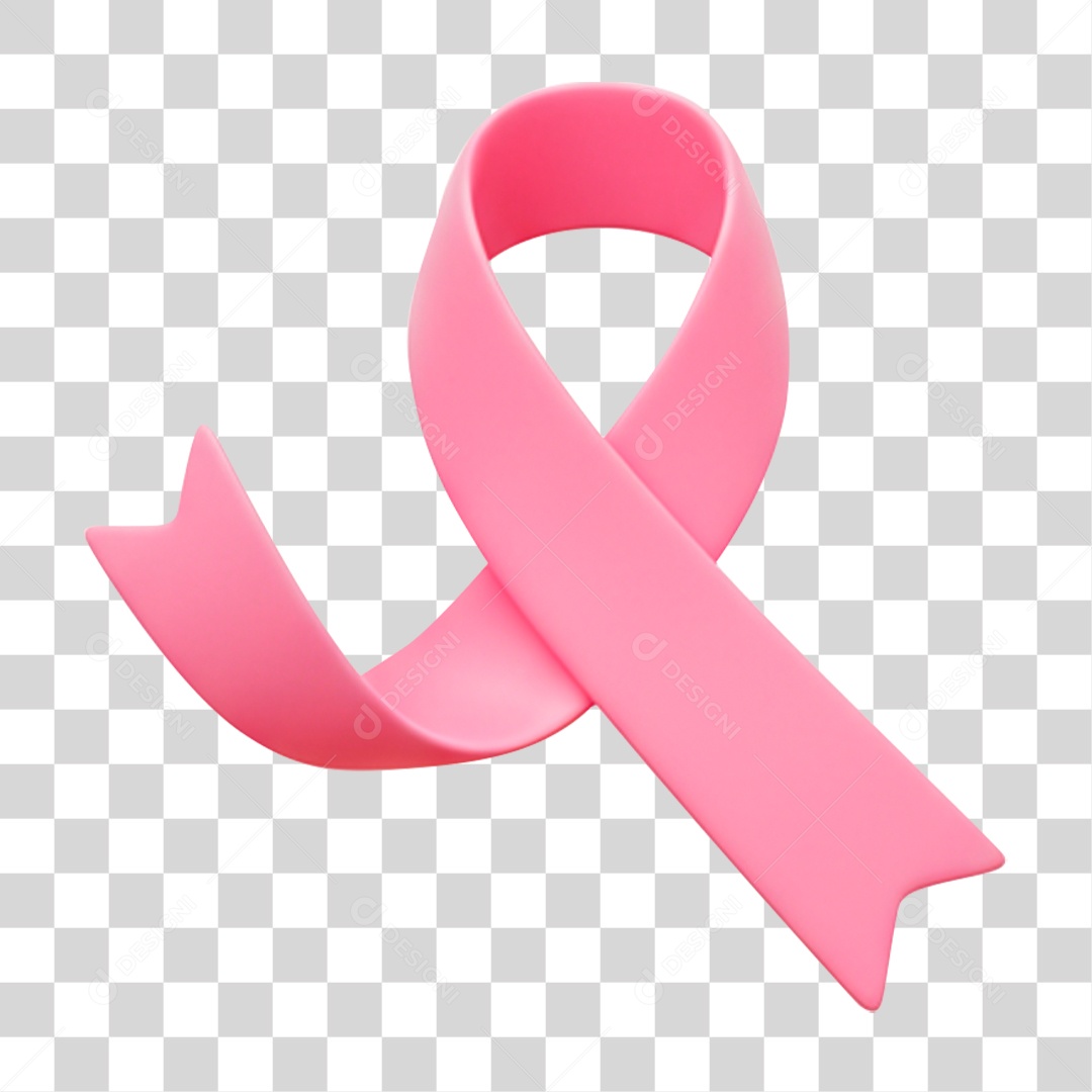 Laço Rosa Outubro Rosa PNG Transparente