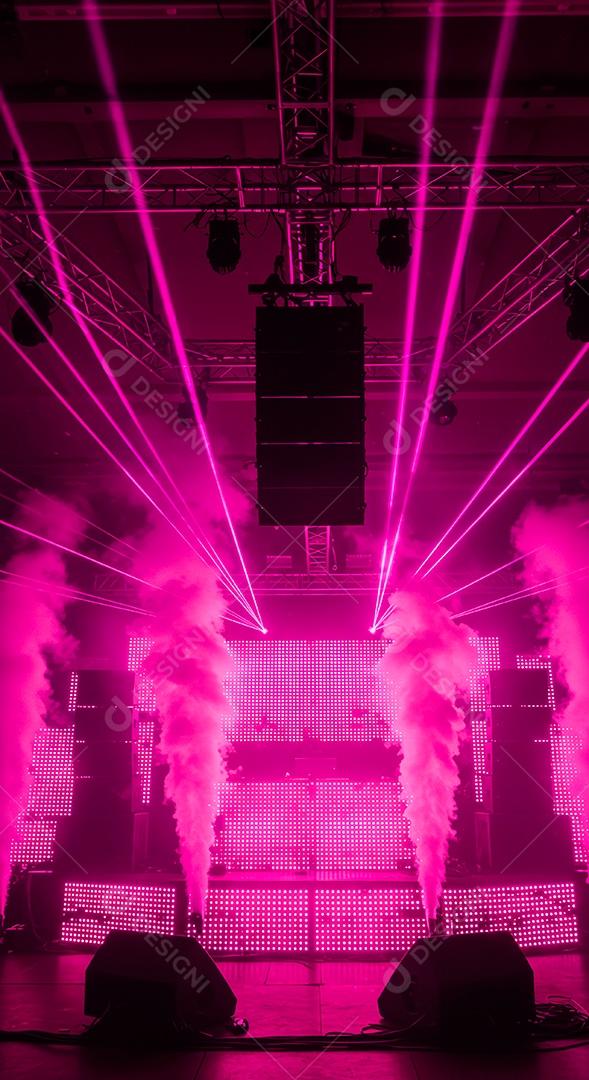 Retrato futurista de cenário de luz.