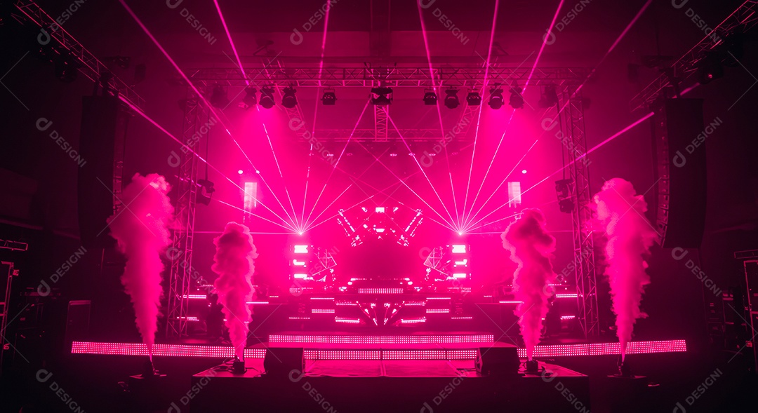 Retrato futurista de cenário de luz.