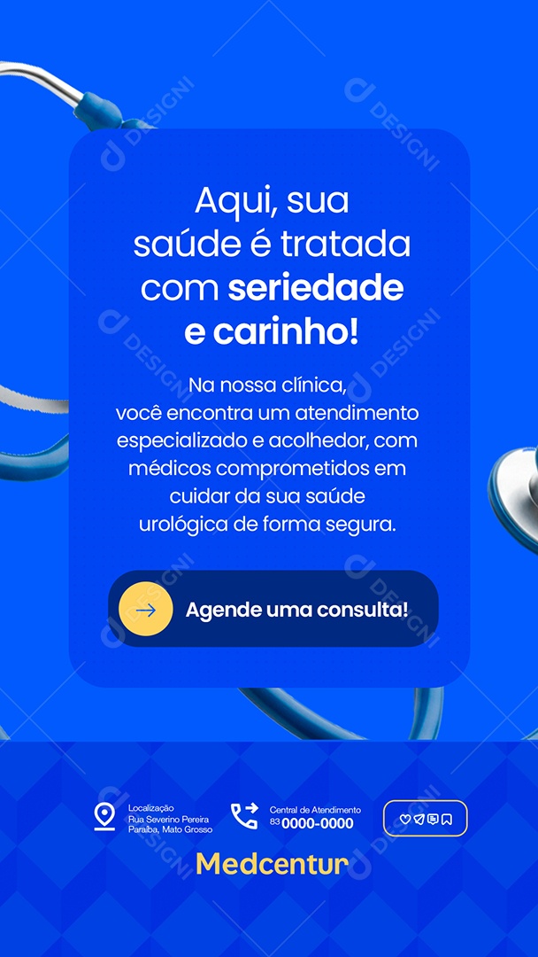 Story Urologista Agende Uma Consulta Social Media PSD Editável