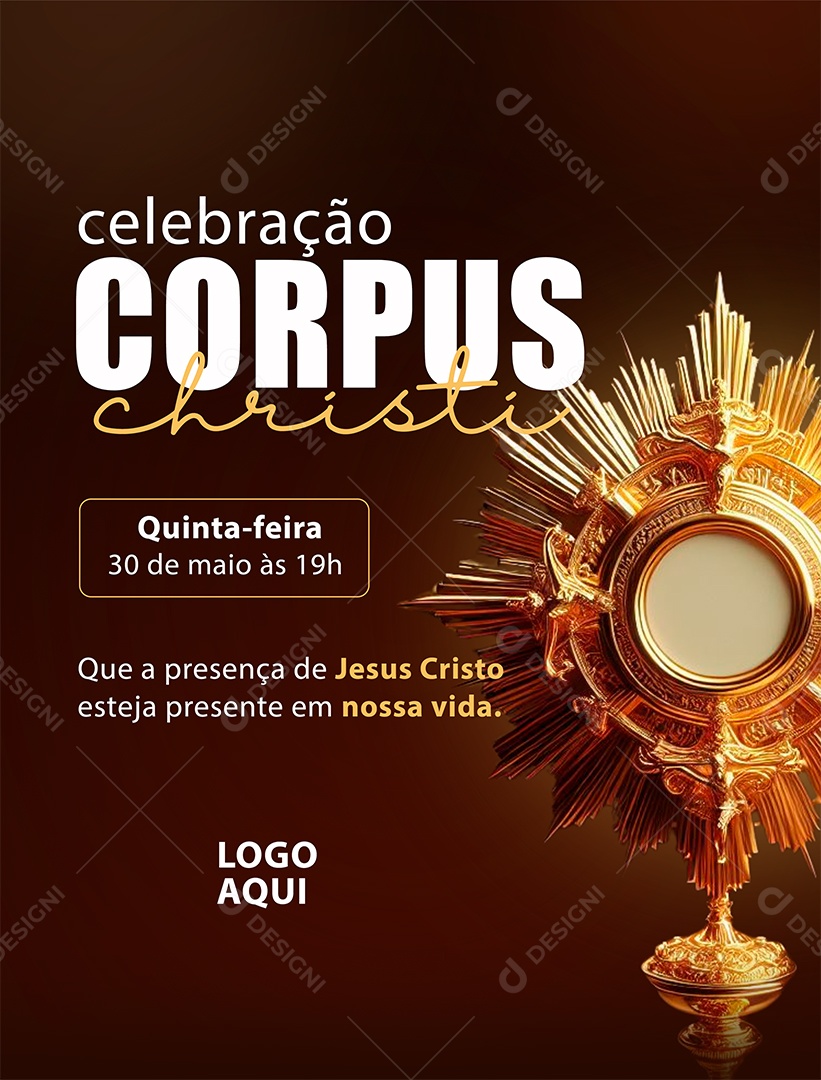 Corpus Christi Social Media PSD Editável