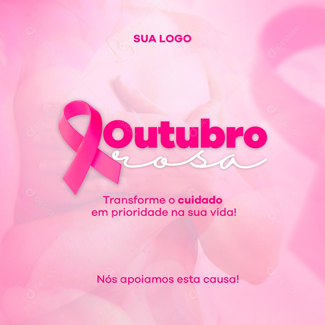 Outubro Rosa Social Media PSD Editável