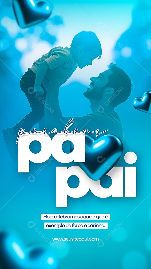 Story Dia dos Pais Social Media PSD Editável